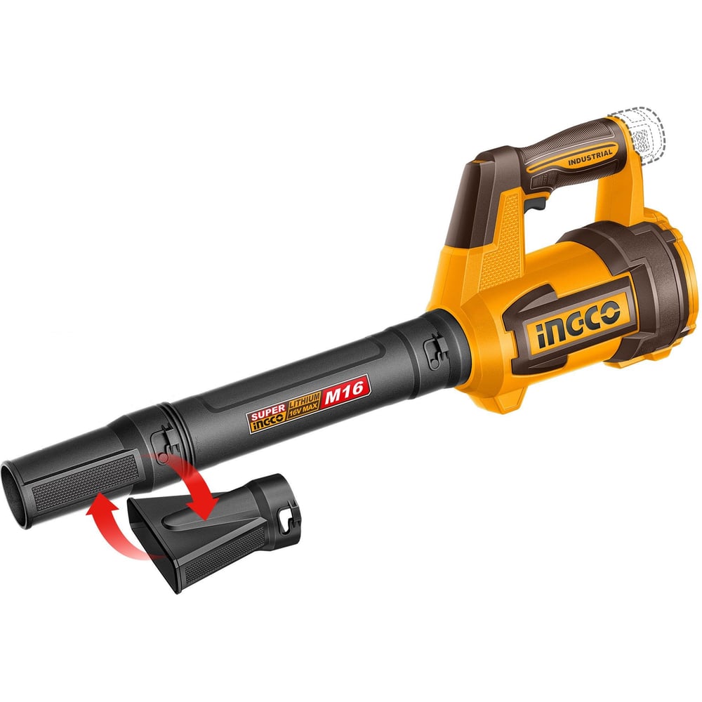 Изображение товара Аккумуляторная воздуходувка INGCO 16В для уборки территории и сада