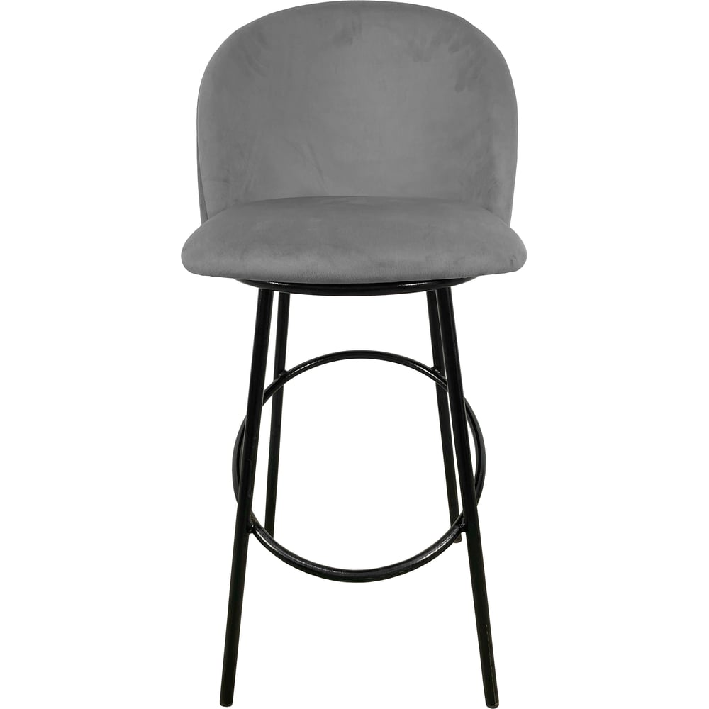 Изображение товара Стул полубарный M-GROUP серый с черными ножками, современный дизайн