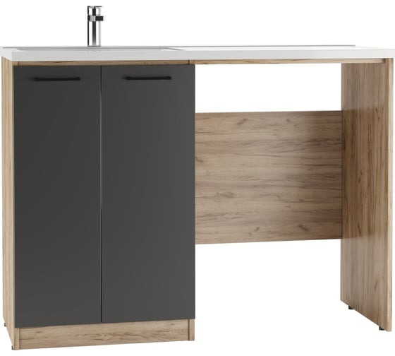 Изображение товара Тумба Домино Craft под умывальник Космос 120 левый/правый, с корзиной DCr2214T