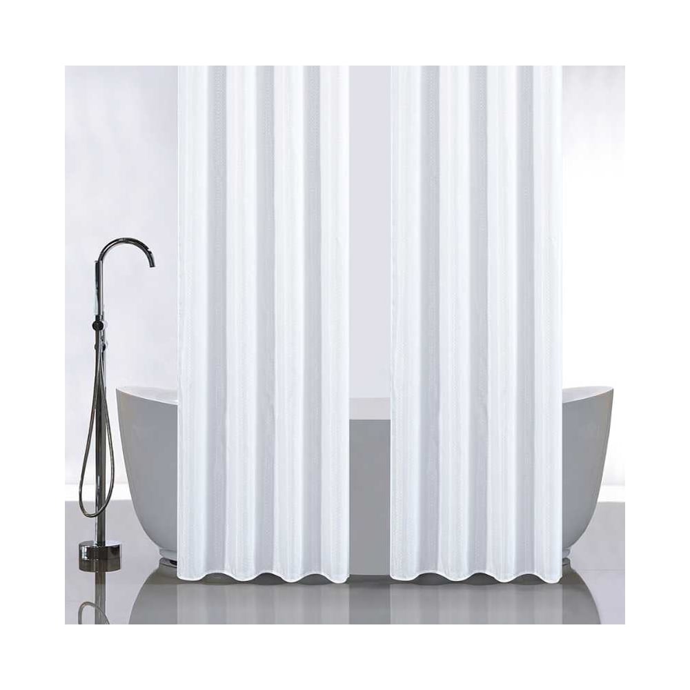 Изображение товара Штора в ванную комнату САНАКС двойная белая 120х180 см, 2 шт полиэстер