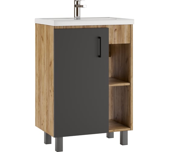 Изображение товара Тумба Домино Craft под умывальник Фостер 60 без ящика DCr2201T