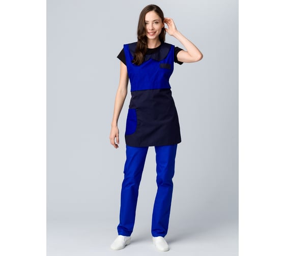 Изображение товара Фартук-сарафан Факел Монро, темно-синий/васильковый 87472656