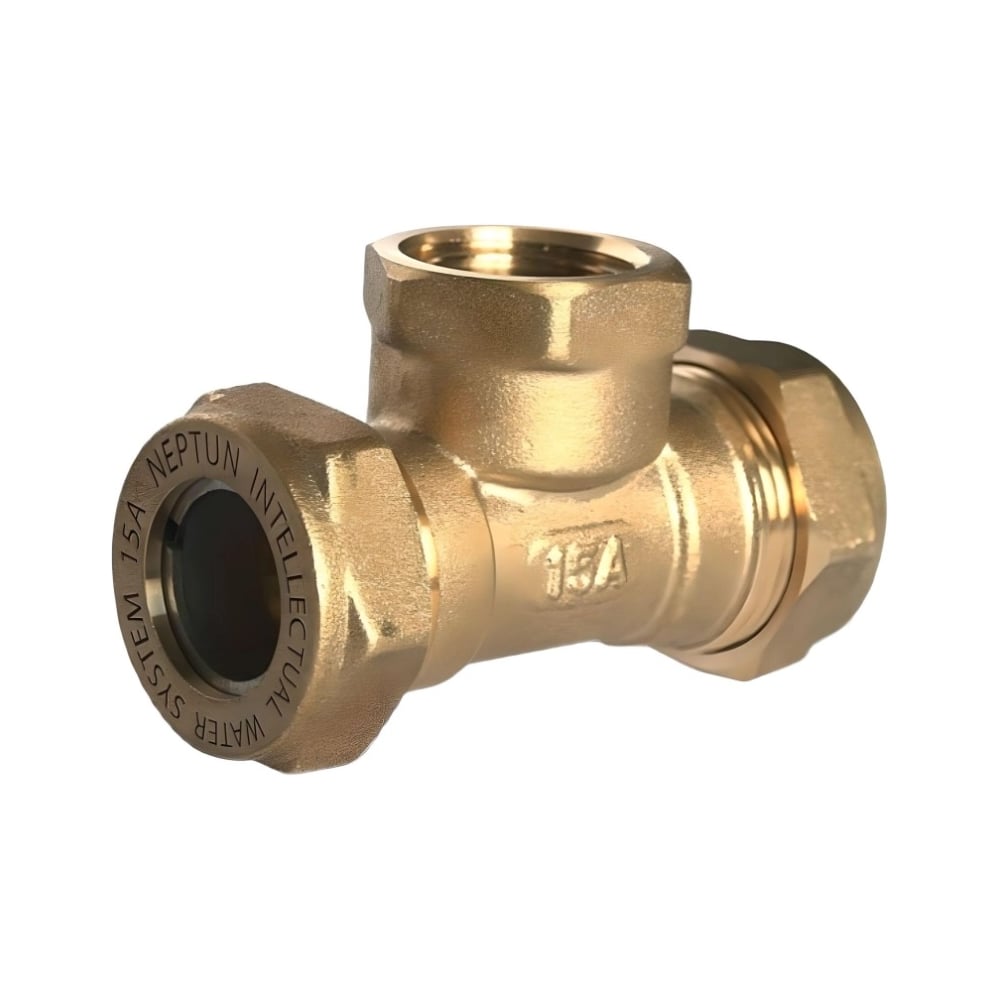 Изображение товара Тройник для гофрированной трубы ViEiR 20х1/2 латунь внутренняя резьба