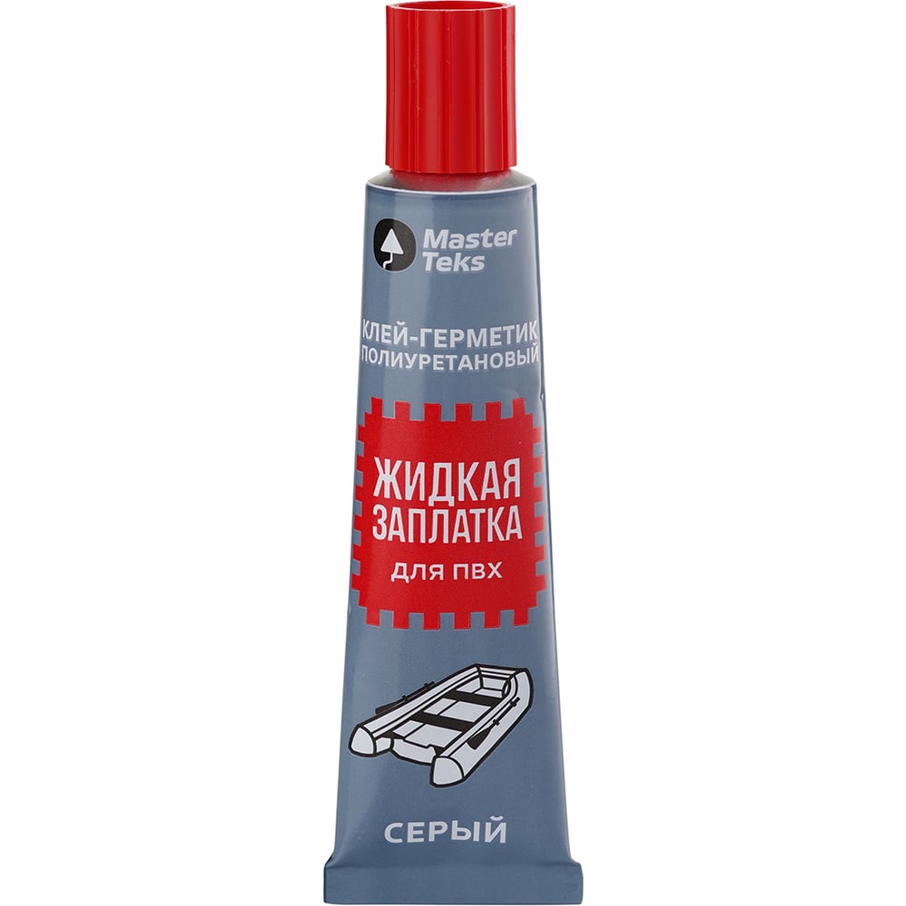 Изображение товара Полиуретановый герметик MASTERTEKS Жидкая заплатка 40 мл серый для ремонта