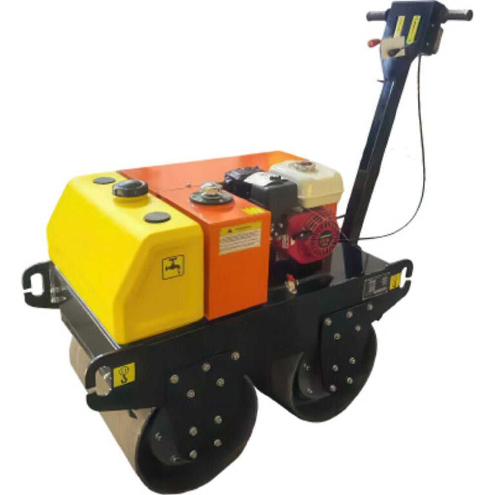 Изображение товара Виброкаток Grost XVR550 530 кг профессиональный бензиновый двухвальцовый