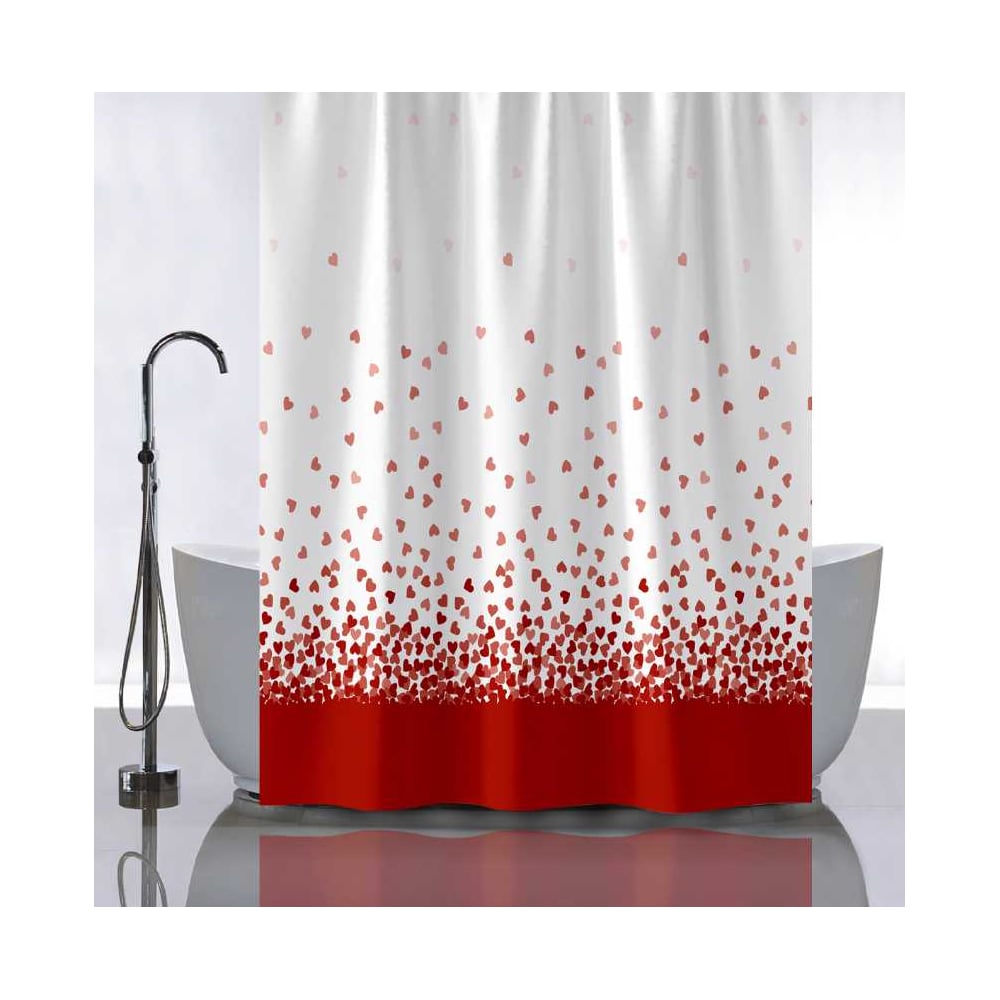 Изображение товара Штора САНАКС с рисунком романтика для ванной 180x180 см