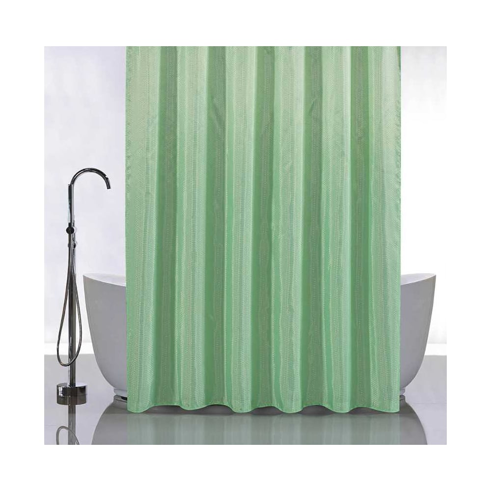 Изображение товара Штора однотонная САНАКС салатовая для ванной 1800x1800 мм