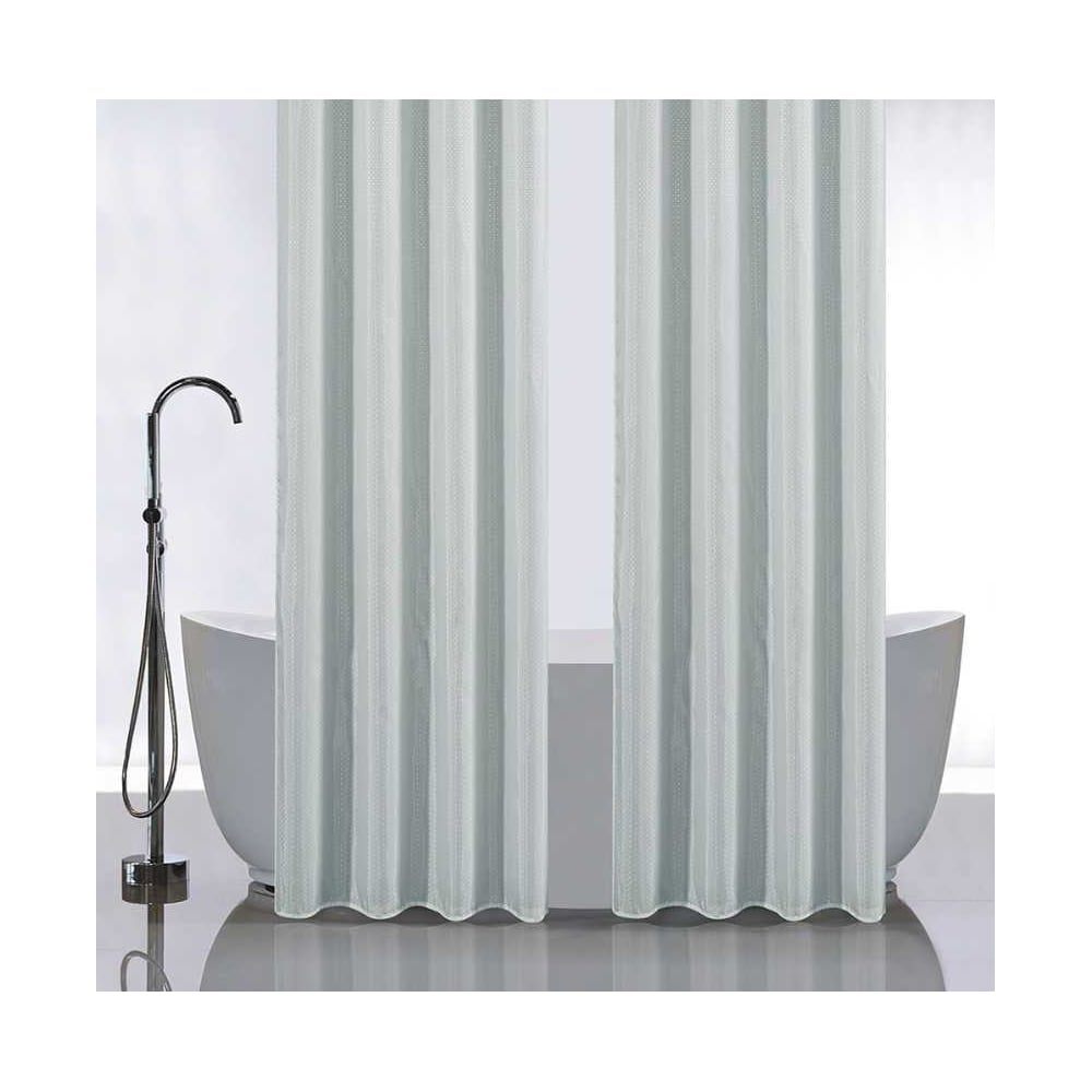 Изображение товара Штора в ванную комнату САНАКС двойная серая 120x180 см комплект 2 шт полиэстер