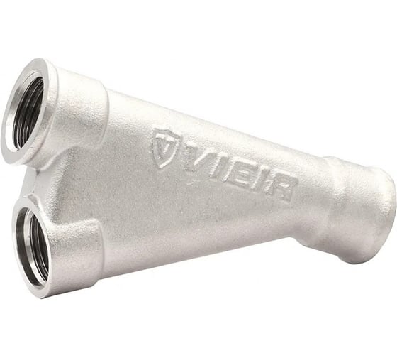 Изображение товара Тройник косой ViEiR 1″ латунный для гильзы под погружной датчик температуры в трубопроводах отопления и ГВС VRGL15TK