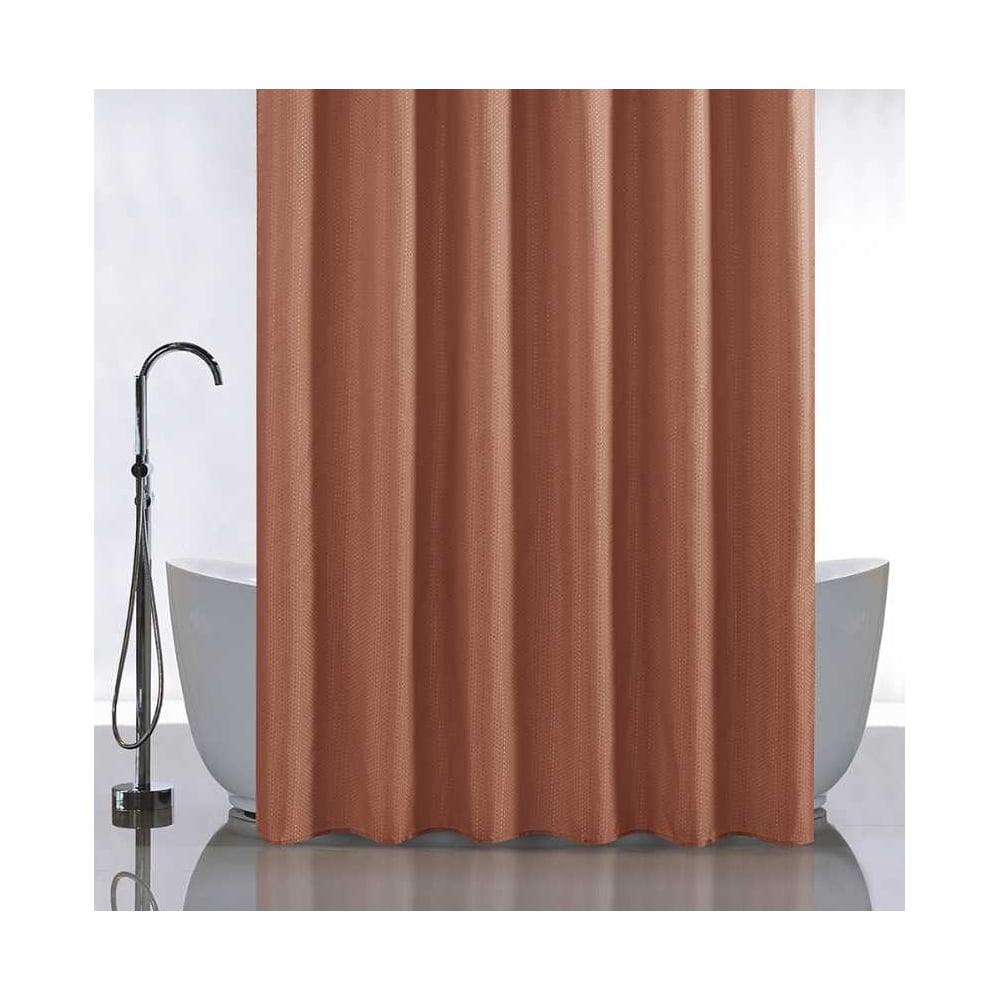 Изображение товара Штора однотонная САНАКС шоколад для ванной 180х180 см