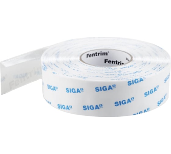 Изображение товара Пароизоляционная лента для проклейки монтажного проема при установке окон Siga Fentrim IS 20 75 мм внутри помещения (без перфорации) 9611-156025