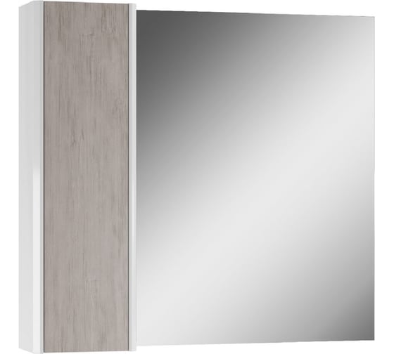Изображение товара Шкаф-зеркало Домино Uno 80 Дуб серый, левый/правый DU1504HZ