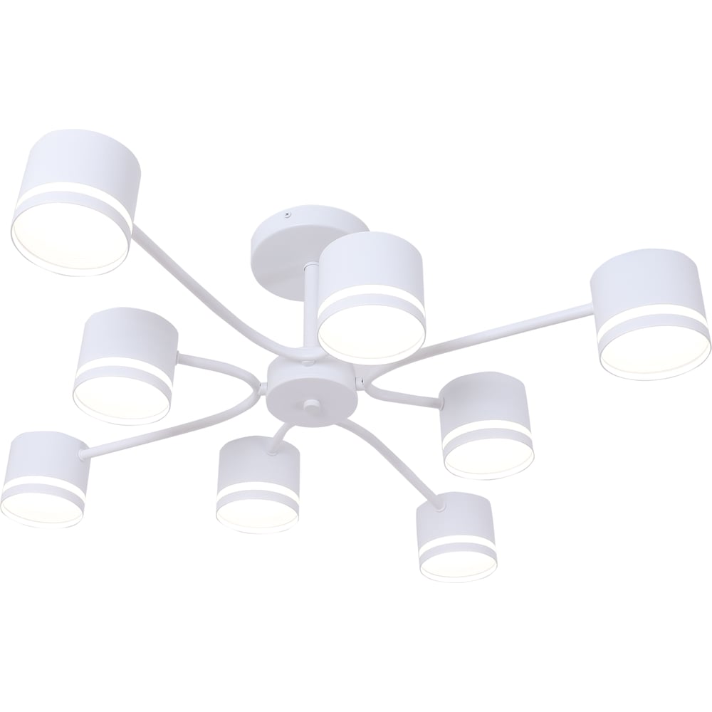 Изображение товара Люстра Schaffner Visione 4490-8 белая современная потолочная 8 ламп 120 Вт