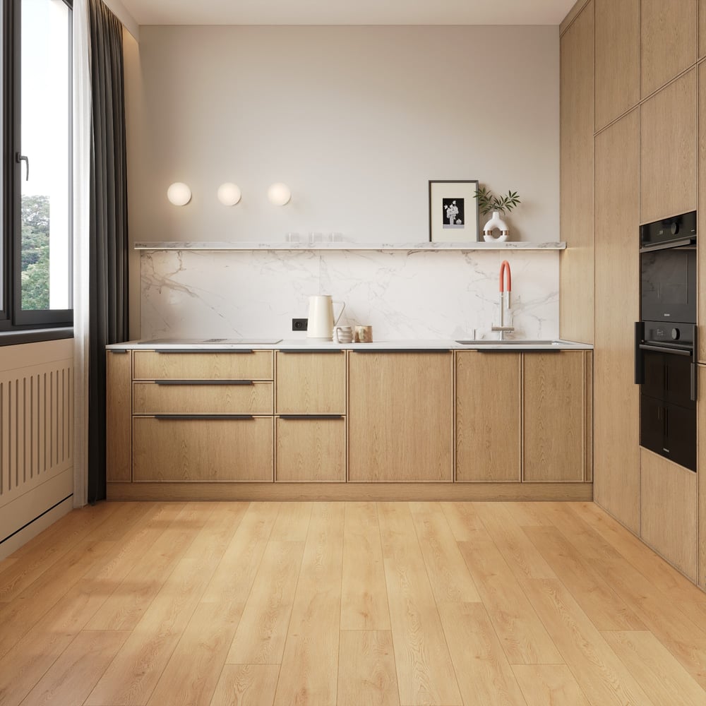 Изображение товара ПВХ-плитка FLOORWOOD SPC Residence 0,5 4V дуб Веларус натуральный 1220х180 мм