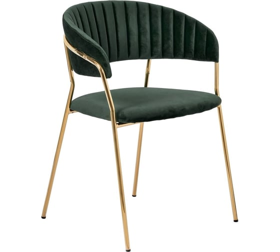 Изображение товара Стул BRADEX Turin зеленый с золотыми ножками FR 0558