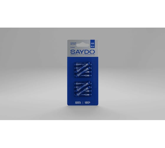 Изображение товара Батарейки SAYDO алкалиновые « Medium» размер AАA, блистер 12 шт. SME203