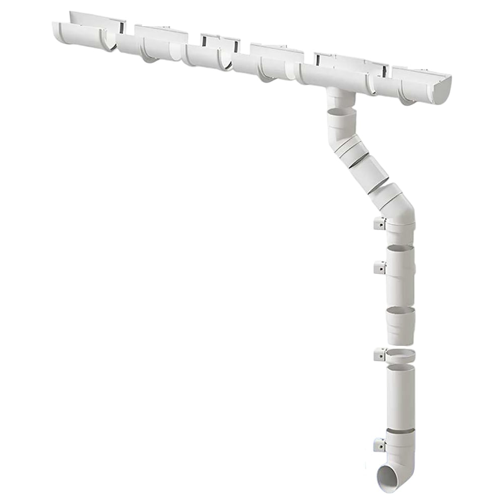 Изображение товара Комплект водосточной системы ЛМ маркет Docke Premium 1 метр пломбир