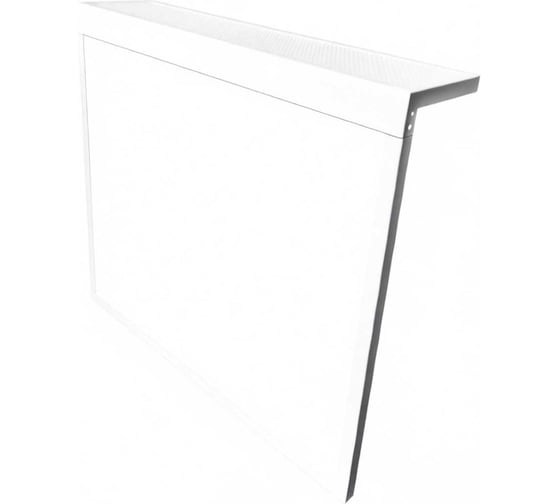 Изображение товара Экран на батарею ООО Вентмаркет  900х600х150 мм разборный, без перфорированной решетки, белого цвета SC900600