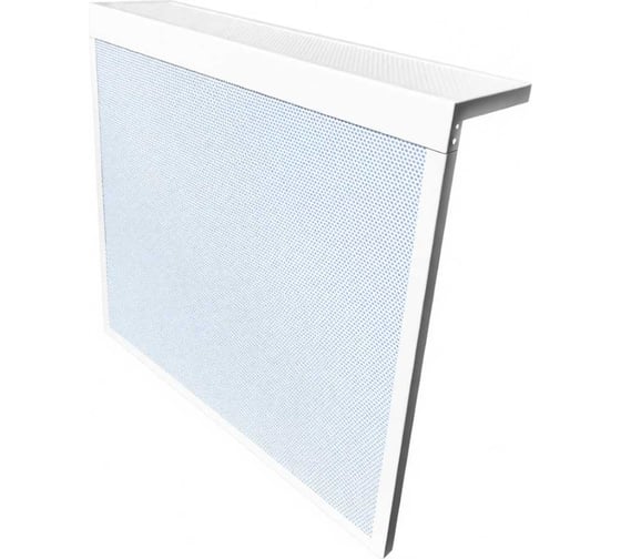 Изображение товара Экран на батарею ООО Вентмаркет  700х300х150 мм разборный,с перфорированный решеткой белого цвета SCC700300