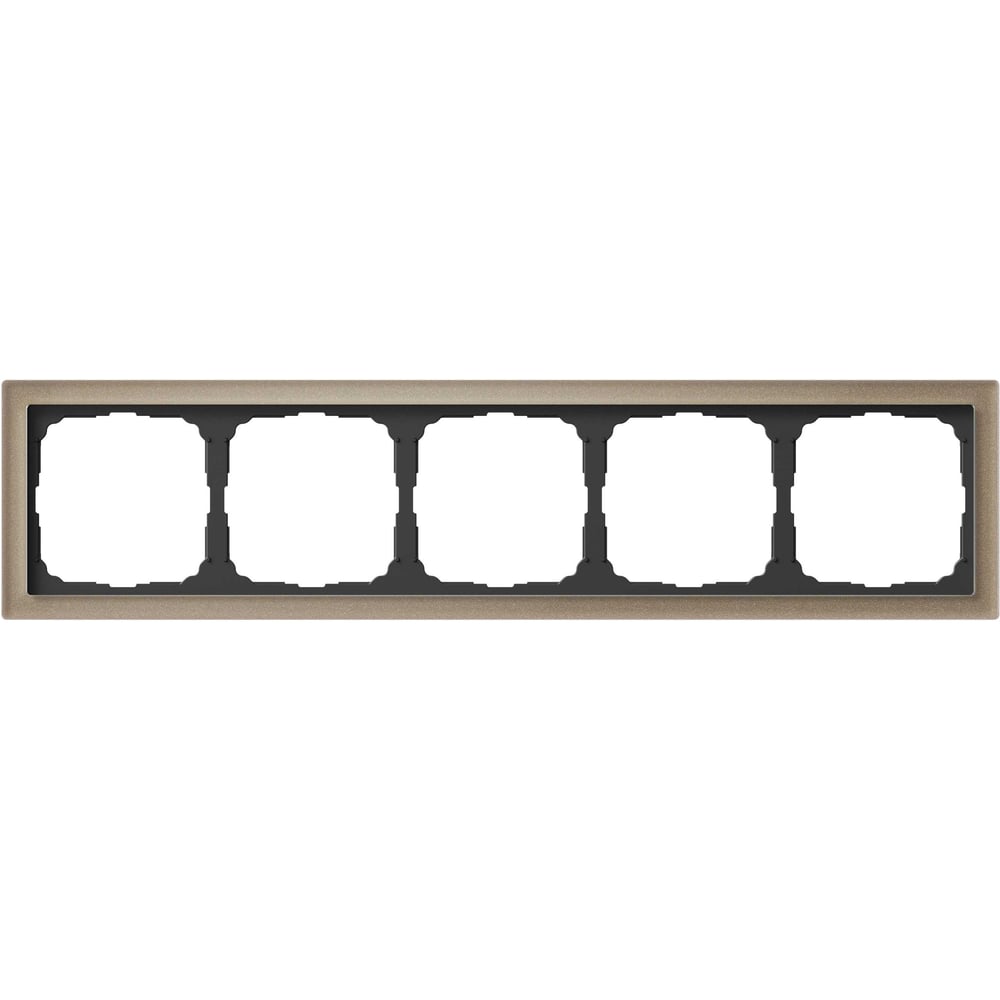 Изображение товара 5-постовая рамка Systeme Electric ArtGallery PURE из органического стекла шампань