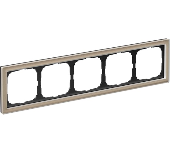 Изображение товара 5-постовая рамка Systeme Electric ArtGallery PURE, Органическое стекло, Шампань GAL320505