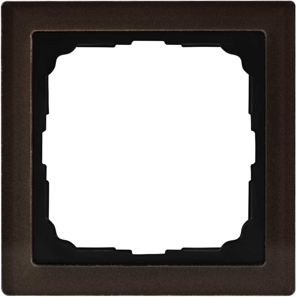 Изображение товара 1-постовая рамка Systeme Electric ArtGallery PURE из органического стекла мокко