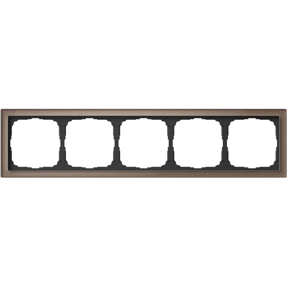 Изображение товара 5-постовая рамка Systeme Electric ArtGallery PURE из органического стекла в цвете мокко