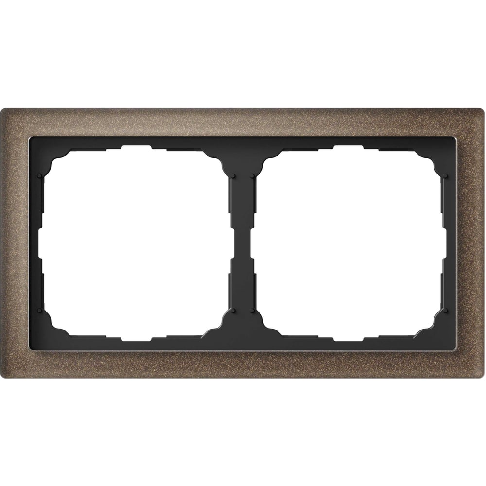 Изображение товара 2-постовая рамка Systeme Electric ArtGallery PURE из органического стекла Мокко