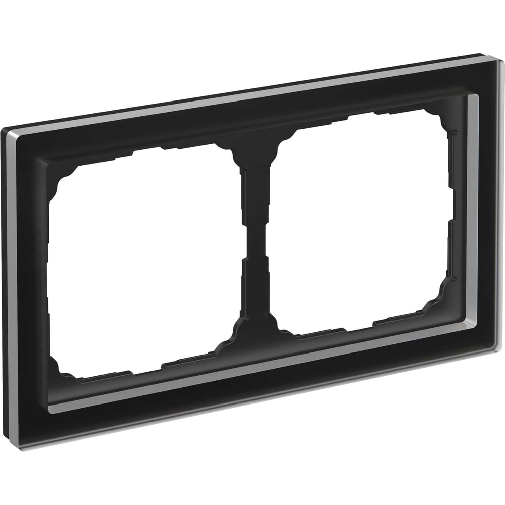 Изображение товара 2-постовая рамка Systeme Electric ArtGallery PURE черная