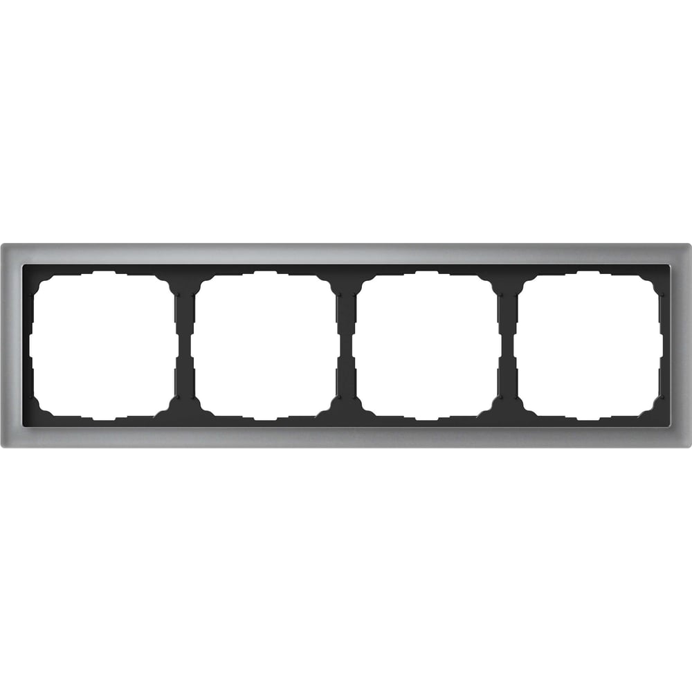 Изображение товара 4-постовая рамка Systeme Electric ArtGallery PURE алюминий стекло