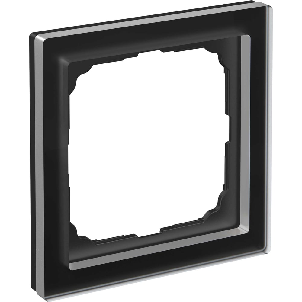 Изображение товара 1-постовая рамка Systeme Electric ArtGallery PURE из органического стекла черная GAL321001