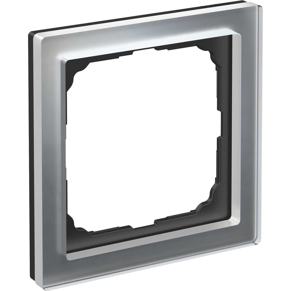 Изображение товара 1-постовая рамка Systeme Electric ArtGallery PURE из органического стекла и алюминия