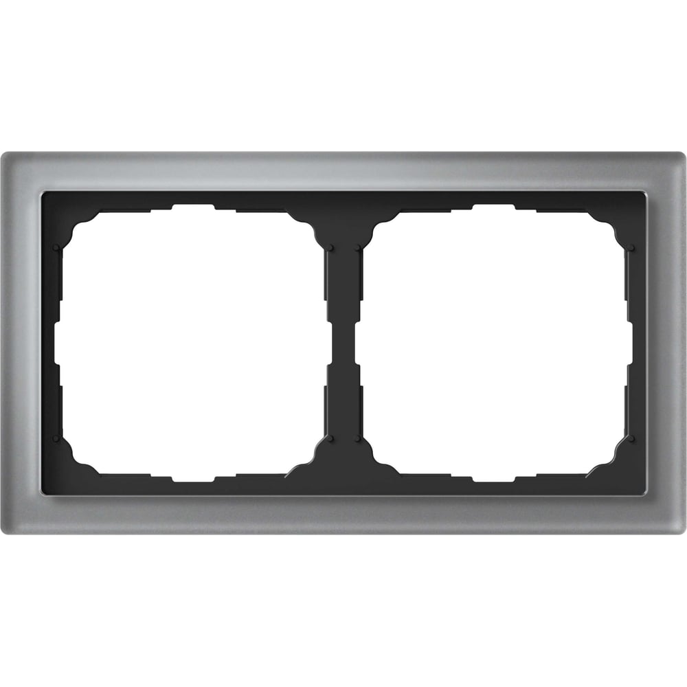 Изображение товара 2-постовая рамка Systeme Electric ArtGallery PURE из органического стекла и алюминия