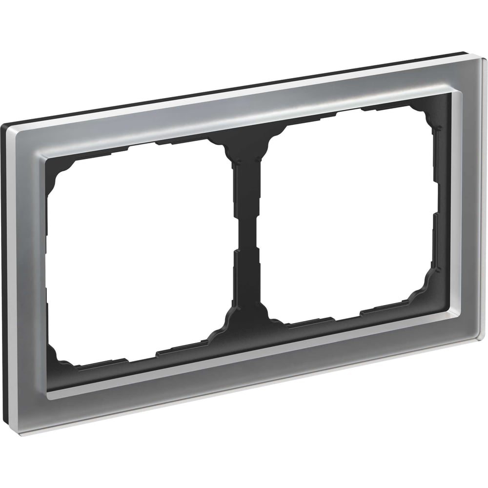 Изображение товара 2-постовая рамка Systeme Electric ArtGallery PURE из органического стекла и алюминия