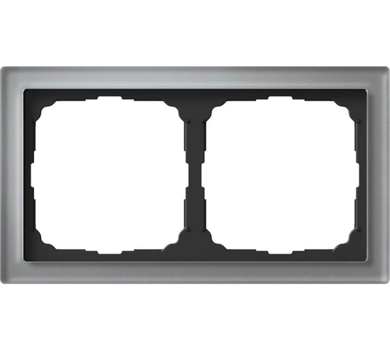 Изображение товара 2-постовая рамка Systeme Electric ArtGallery PURE, Органическое стекло, Алюминий GAL320302