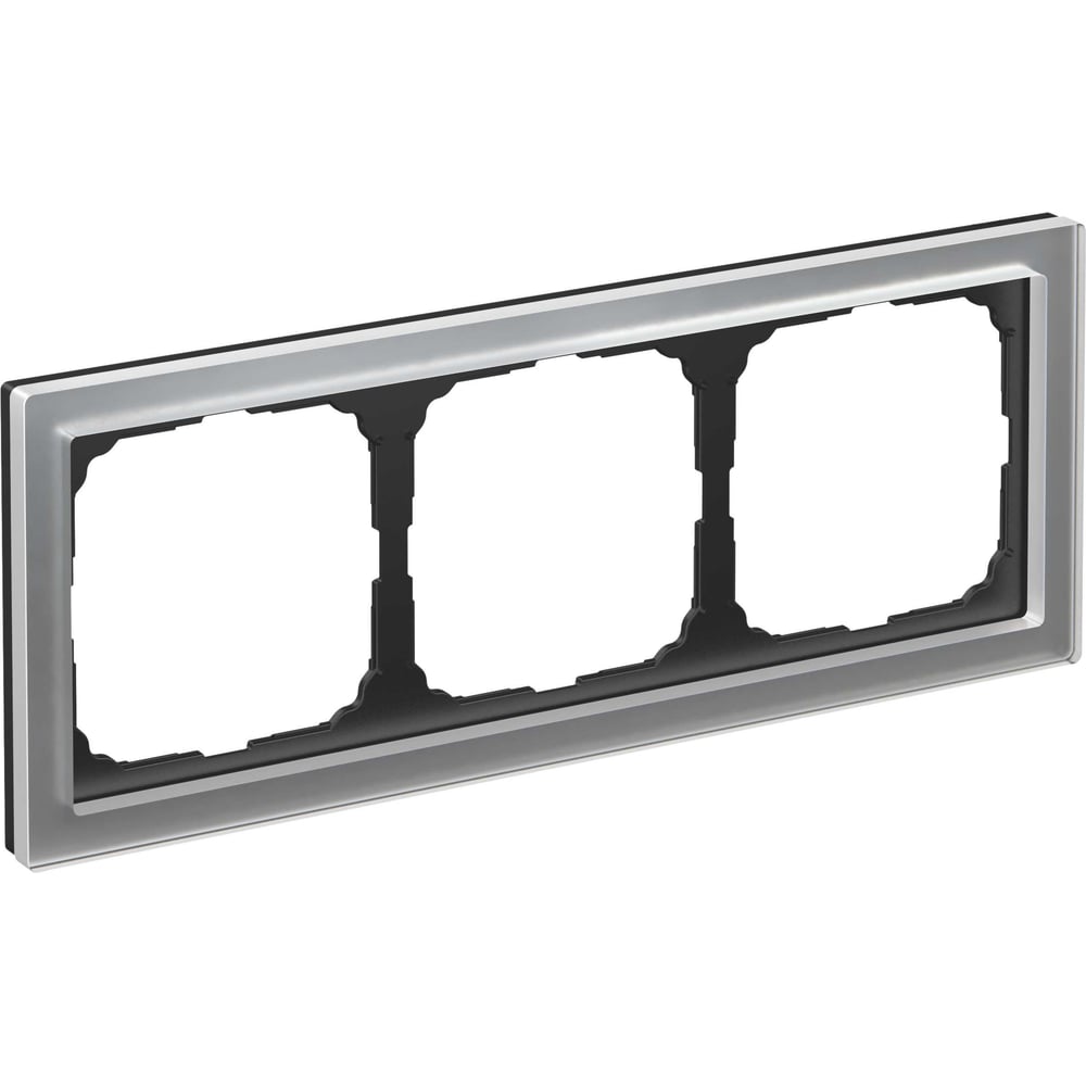 Изображение товара 3-постовая рамка Systeme Electric ArtGallery PURE из органического стекла и алюминия