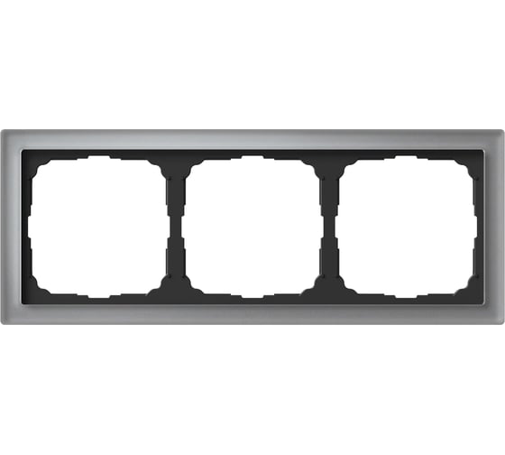 Изображение товара 3-постовая рамка Systeme Electric ArtGallery PURE, Органическое стекло, Алюминий GAL320303