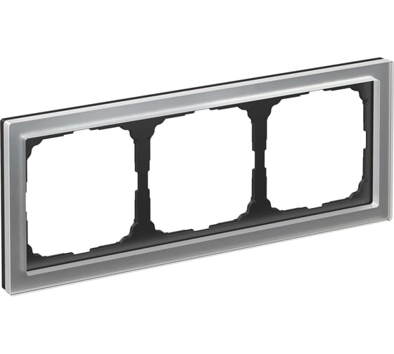 Изображение товара 3-постовая рамка Systeme Electric ArtGallery PURE, Органическое стекло, Алюминий GAL320303