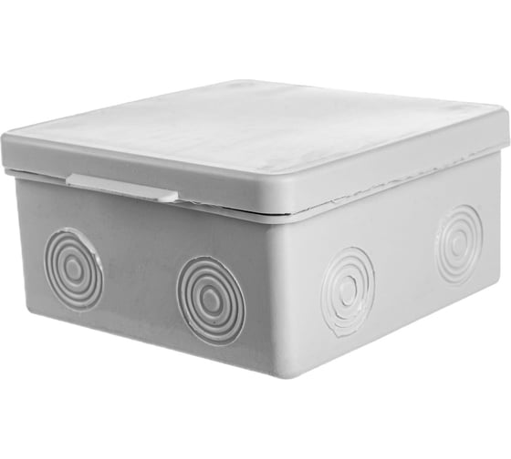 Изображение товара Коробка распаячная Урал ПАК для ОП 100х100х50 мм (квад), 8 входов (гермовв), IP54 10шт КО-53017100-010-i