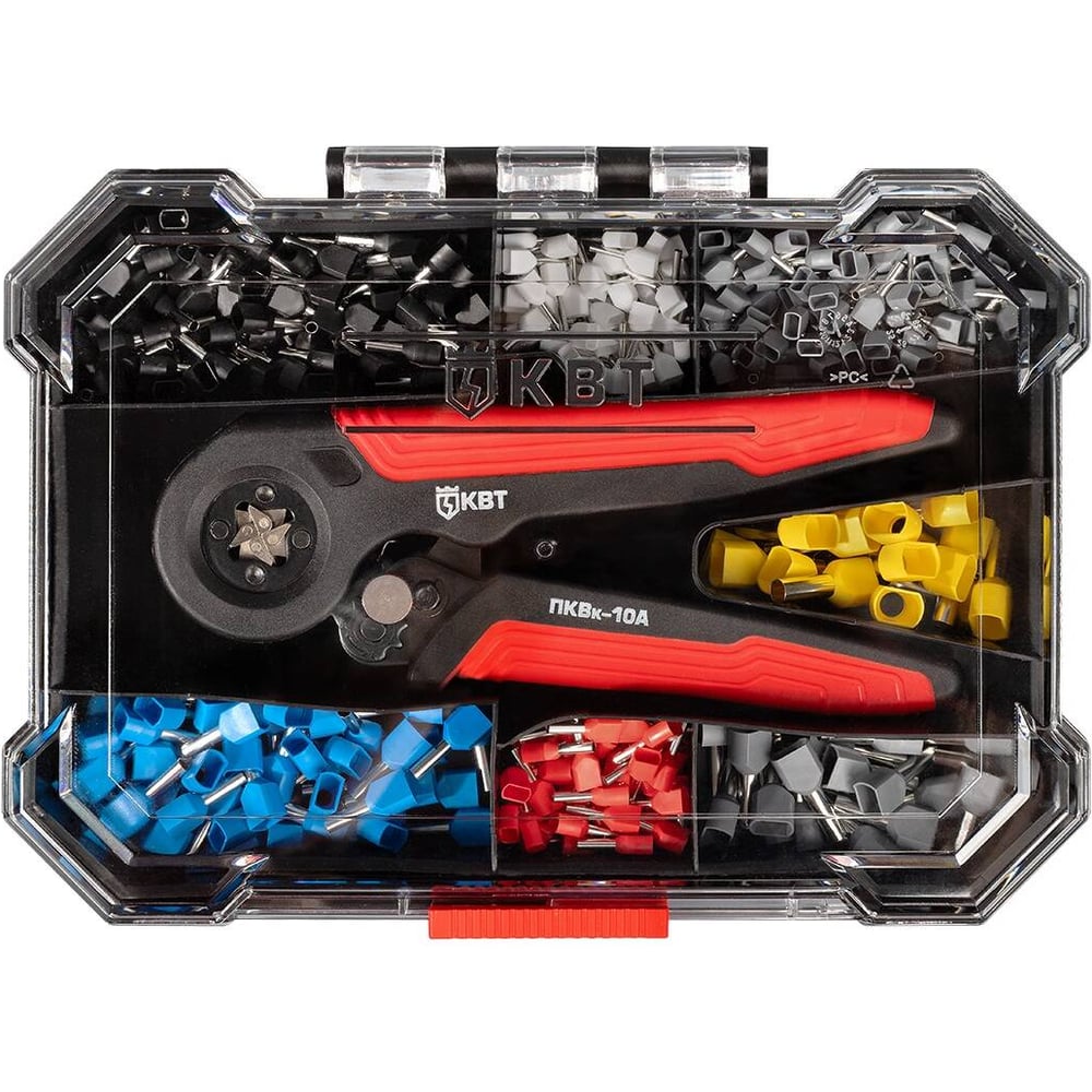 Изображение товара Набор втулочных наконечников КВТ НШВИ К-1490-1 1490 шт. медь,олипропилен,разноцветные