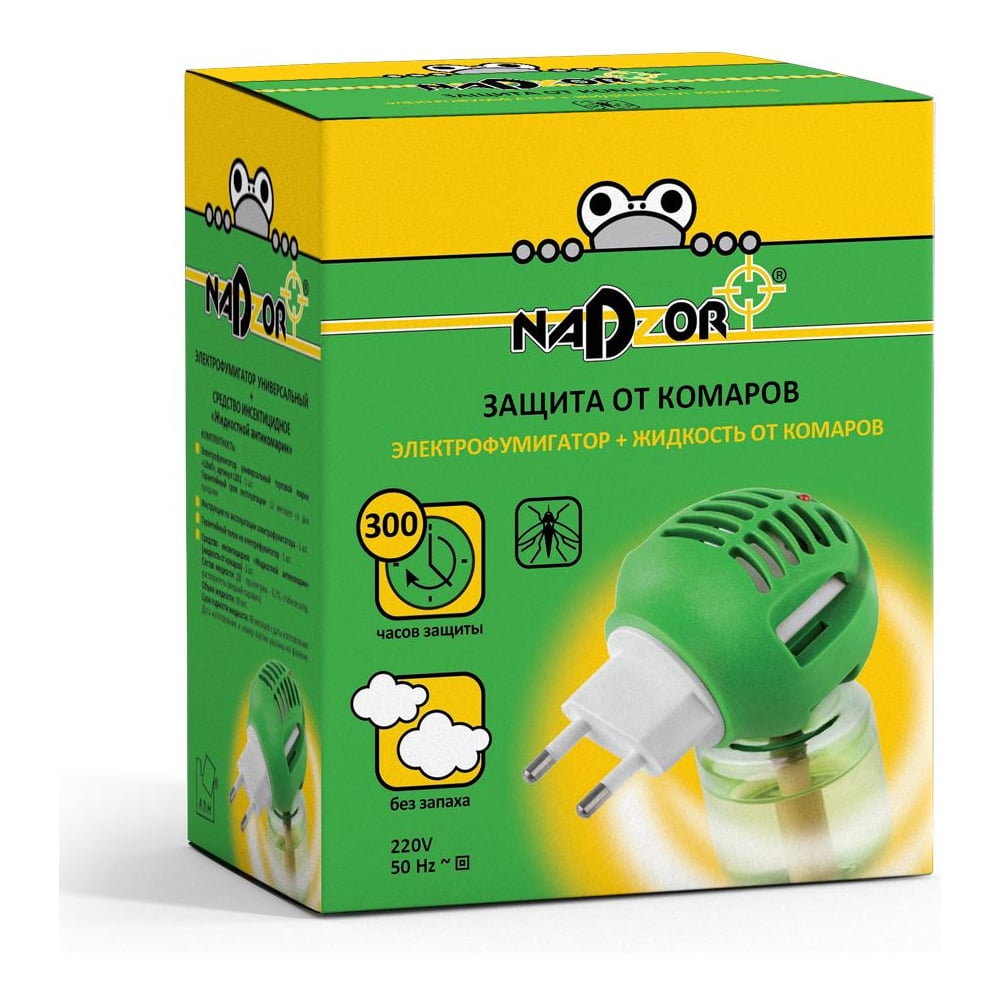 Изображение товара Комплект от комаров электрофумигатор с жидкостью 30 мл Nadzor 24 шт