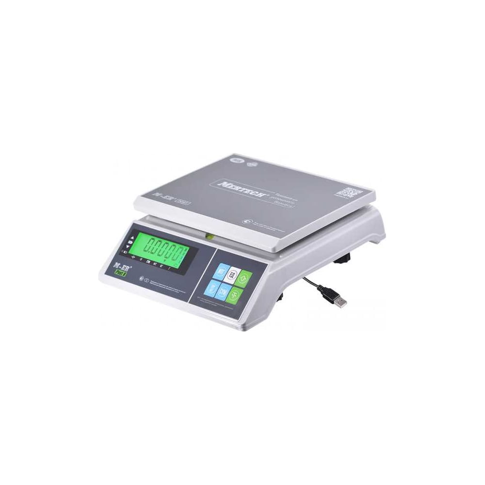 Изображение товара Электронные весы MERTECH MERCURY M-ER 326AFU-6.01 с USB для фасовки высокой точности