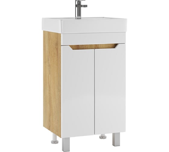 Изображение товара Тумба Айсберг Мечта под умывальник Енисей 50 без ящика, Дуб сонома DM2312T