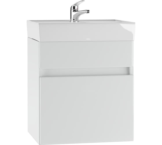 Изображение товара Подвесная тумба Айсберг Классик В1 под умывальник Енисей 50 с одним ящиком DA3008T