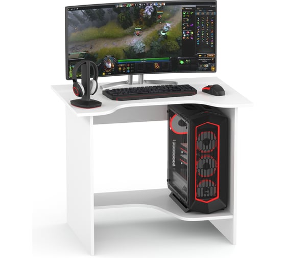 Изображение товара Компьютерный стол СОКОЛ белый КСТ-03 00-00010958