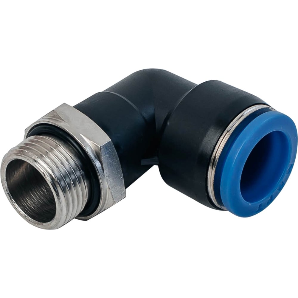 Изображение товара Фитинг пневматический NBPT PL 14-M18x1.5-G, угол, латунь и полибутилентерефталат, 1 шт