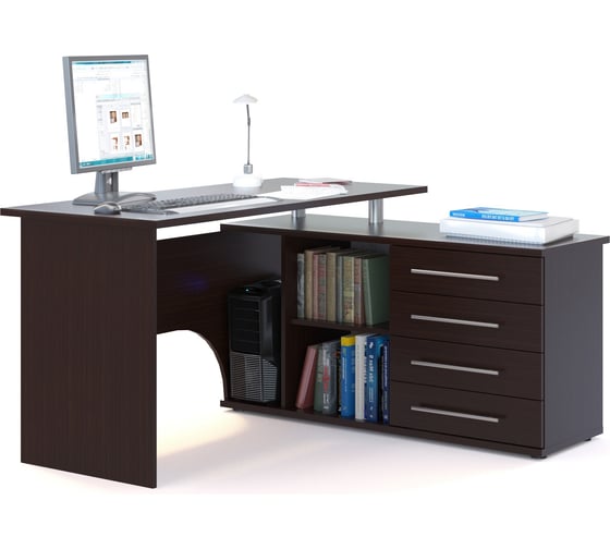 Изображение товара Компьютерный стол СОКОЛ правый венге КСТ-109П КСТ109ПВ5