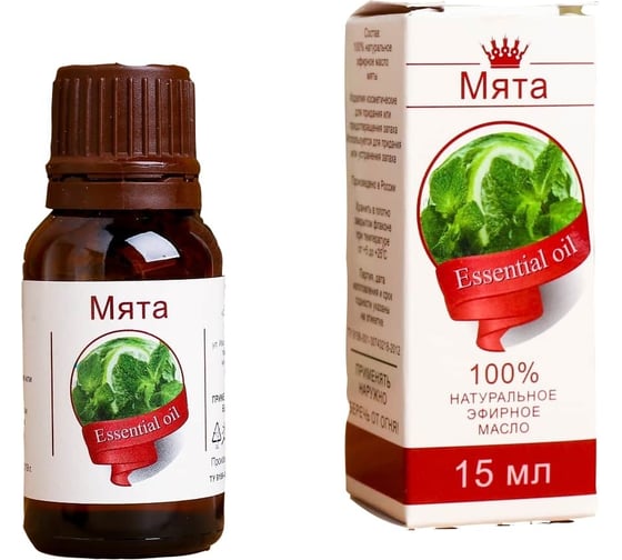 Изображение товара Эфирное масло Сималенд Мята флакон-капельница, 15 мл 2496218