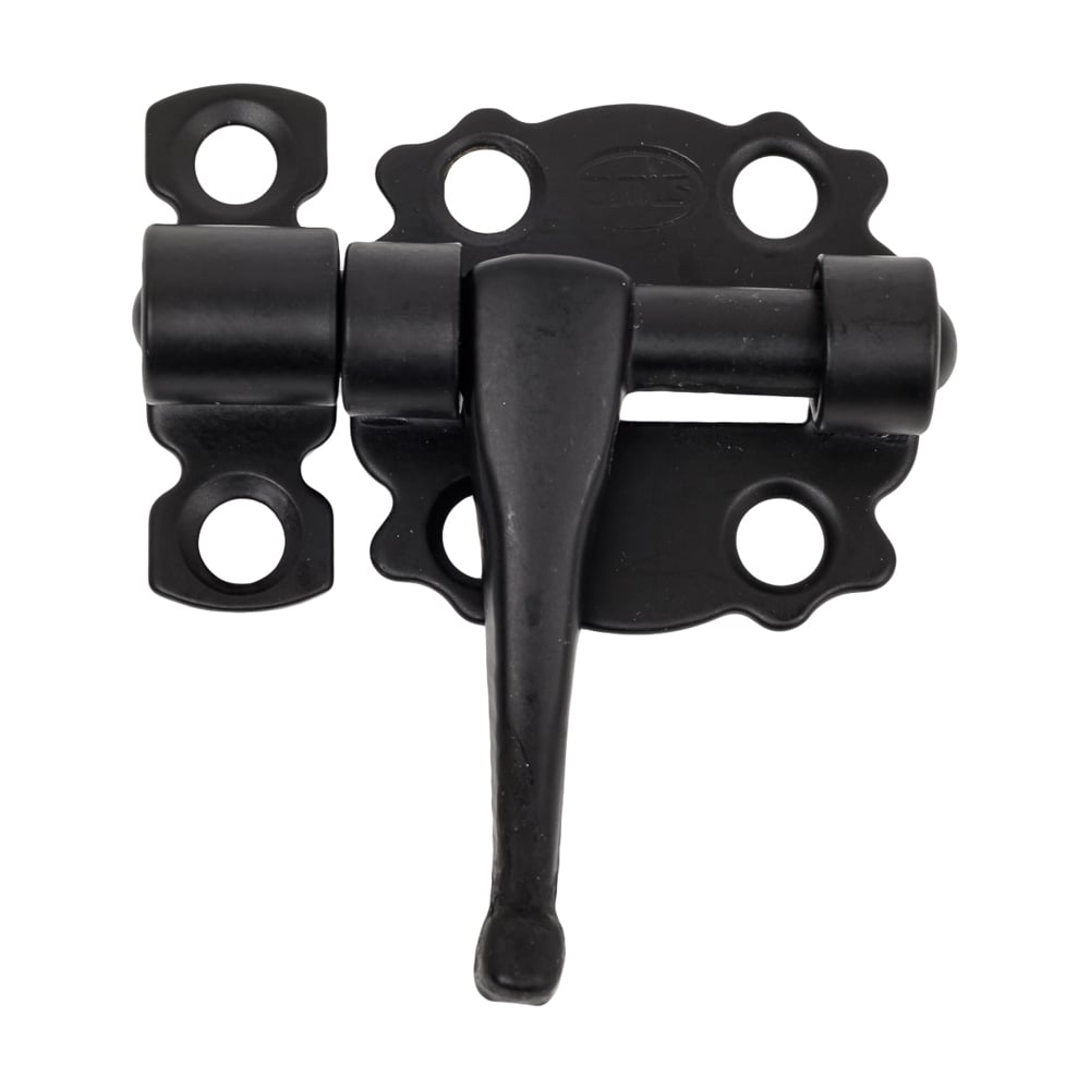 Изображение товара Задвижка Amig черная 484-30 для деревянных окон и дверей, накладной тип