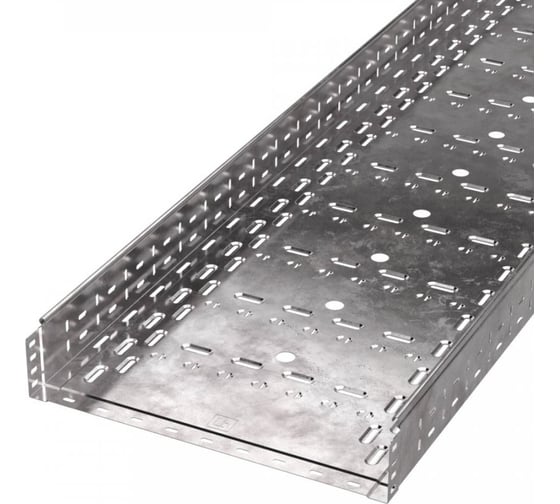 Изображение товара Перфорированный лоток Промрукав Стандарт 500х100х3000 1,0 мм 3м PR16.0019